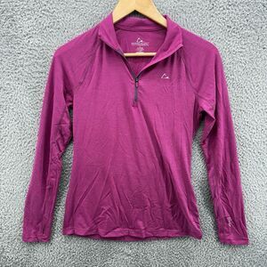 Paradox Merino Wool Blend Shirt Women's S Pink 1/4 Zip‎ Dri Release Activewear